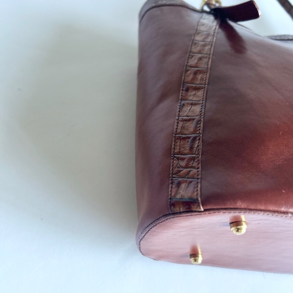 Brahmin Tan Brown Leather Handbag Shoulder Bag - Picture 10 of 15